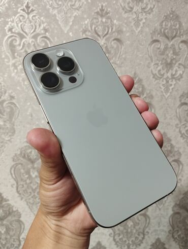 Apple iPhone: IPhone 16 Pro, Б/у, 256 ГБ, Natural Titanium, Коробка, 100 %