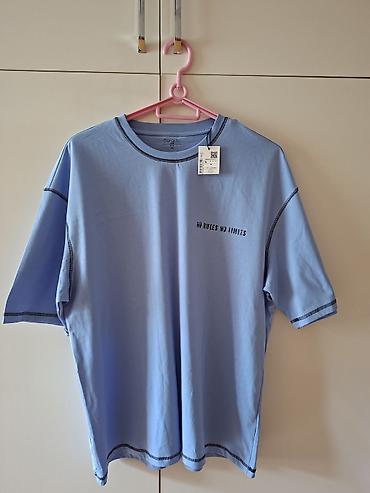 pull and bear: Futbolka, Defacto, XL, rəng - Mavi — 1