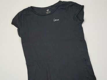 spodnie dzwony z dziurami: T-shirt, H&M, 14 years, 158-164 cm, condition - Good