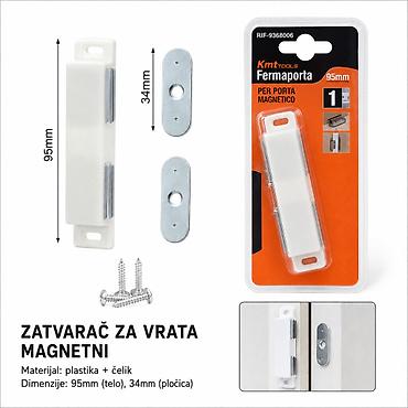 KMT magnetni držač/zatvarač vrata – graničnik Opis: - Praktičan