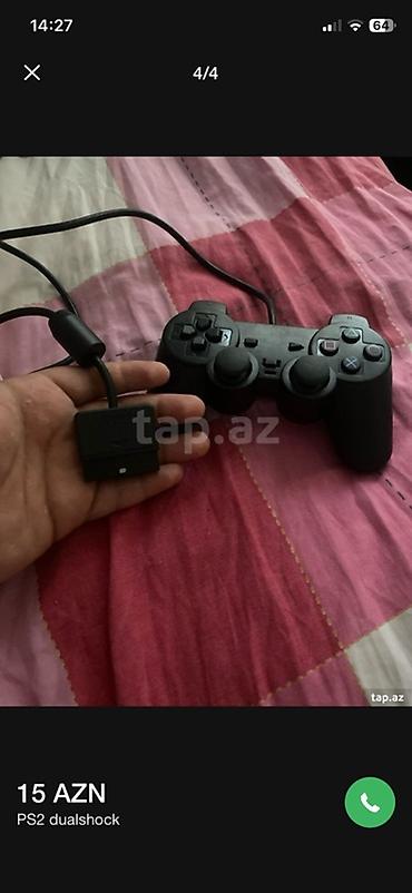 dynacord 2: PS2 DualShock pultu PlayStation 2 üçün simli DualShock oyun pultu — 1