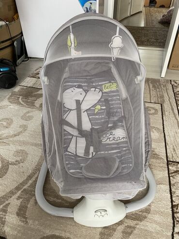 эмерек сатып алуу: Детский шезлонг, Электронная, Другой материал, цвет - Серый