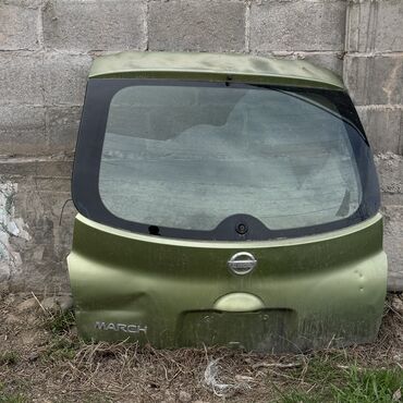 march: Крышка багажника Nissan Б/у, цвет - Зеленый
