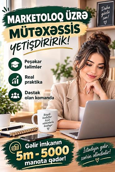 satıcı işi axtarıram: Marketoloq, 20 yaş, Təcrübəsiz, Dəyişən qrafik — 1