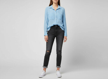 koszula w różowe paski zara: Bershka, Сорочка жіноча, розмір XS