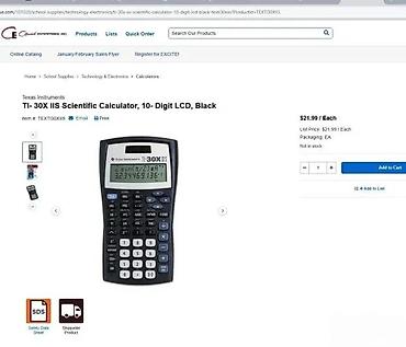 Druga oprema za računare i laptopove: Texas Instruments TI-30X IIS naučni kalkulator - Dvostruki izvor — 6