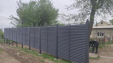 Жасалгалоочу жумуштар: Изготовление и установка жалюзных заборов. можем сделать под ключ с — 6