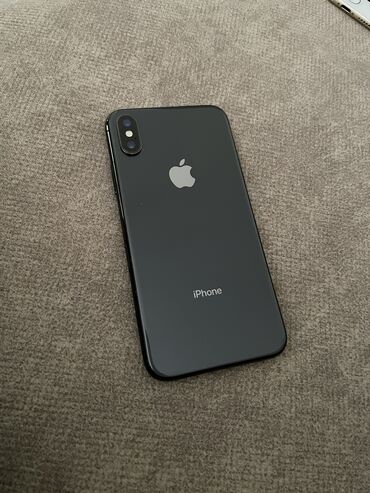 Apple iPhone: IPhone X, Б/у, 64 ГБ, Черный, 100 %