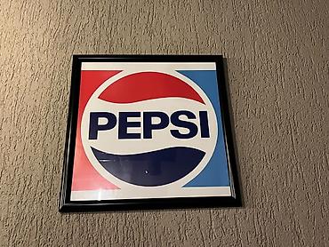 bayraq şəkli: Divar üçün çərçivəli posterlər dəsti - Pepsi loqolu rəngli poster — 1