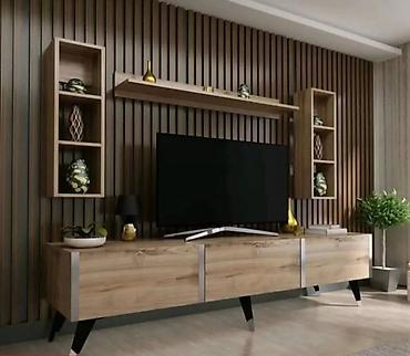 mebeller qiymetleri: Yeni, Düz TV altlığı, Polkalı, Laminat, Azərbaycan — 5