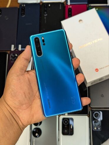 iphone 8 бишкек бу: Huawei P30 Pro, Б/у, 128 ГБ, цвет - Синий, 2 SIM