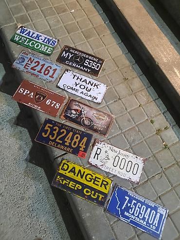 Reklam lövhələri: Dekorativ metal lövhələr. Yenidirlər. Ölçü:15sm-30sm. Kafe, restoran — 7
