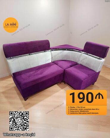 metbex ucun moyka: Угловой диван, Для кухни, Ткань, Раскладной