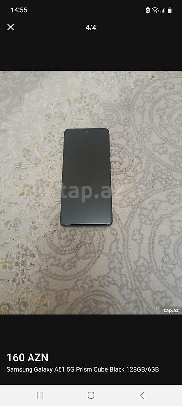 ip 8: Samsung Galaxy A51 5G, 128 GB, rəng - Qara, İki sim kartlı — 1