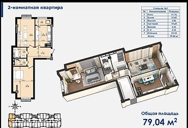 кварира: 🏡 ПРОДАЁТСЯ 2-КОМНАТНАЯ КВАРТИРА В ЖК MURAD RESIDENCE 📍 Кок-Жар, ул — 1
