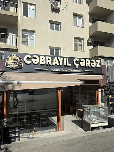 berber reklamı: “Cəbrayıl Çərəz” üçün hazırlanmış premium mağaza fasadı və reklam — 2