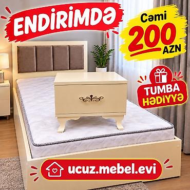 Yataq dəsti – endirimdə! - Modern dizaynlı taxta çarpayı, yumşaq panel lalafo.az -da Yataq dəsti – endirimdə! - Modern dizaynlı taxta çarpayı, yumşaq panel
