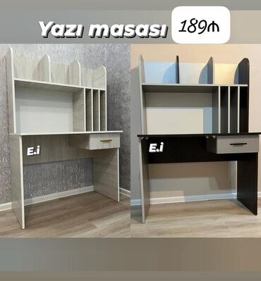 komputer stolu satilir: *Yazı masası 189Azn💥* ✔️Rəng seçimi var Ölçü 90x140x50 ✔️ Çatdırılma