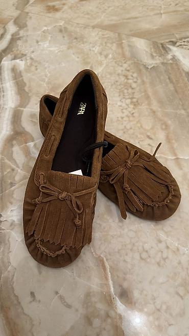 Mokasin və loferlər: Zara, Ölçü: 37, rəng - Qəhvəyi, Yeni — 4