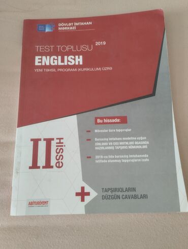 ingilis dili testi 5 ci sinif: 9-11ci siniflər üçün Ingilis dili 2-ci hissə Əla vəziyyətdədir Elmlər