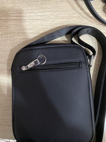 чехол для документов: Барсетка, Материал: Тканевый материал, Регулируемый ремень, Оригинал, Застежка на молнии, Б/у