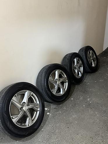disk: Hyundai Sonata orjinal disklər Disklərdə çat svarka yoxdu təkərlər əla — 2