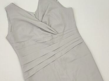 biała sukienki plus size: Women`s dress, size 2XL (EU 44)
