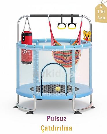 Игрушки: 🎯 Aykids 08 Batut Uşaq İdman-Oyun Kompleksi – Evdə və Həyətdə Əyləncə! — 1