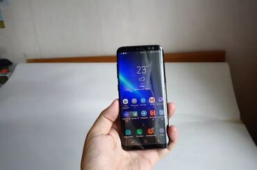 гелекси s8: Samsung Galaxy S8 Plus, Колдонулган, 128 ГБ, түсү - Кара, 1 SIM