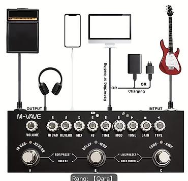 gitara capo: 🎸 M-VAVE Cube Baby Gitara Multiefekt Prosessor Pedalı Elektro gitara — 3
