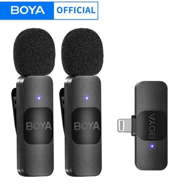 Mikrofonlar: Boya BY-V2 Mikrofonu. Peşəkar səviyyəli BY-V2 simsiz mikrofon