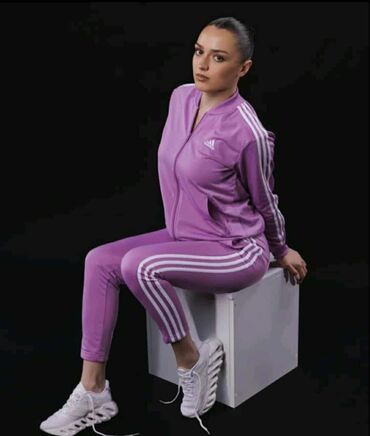 Gornji i donji deo: Adidas, L (EU 40), Prugasti, bоја - Šareno — 9