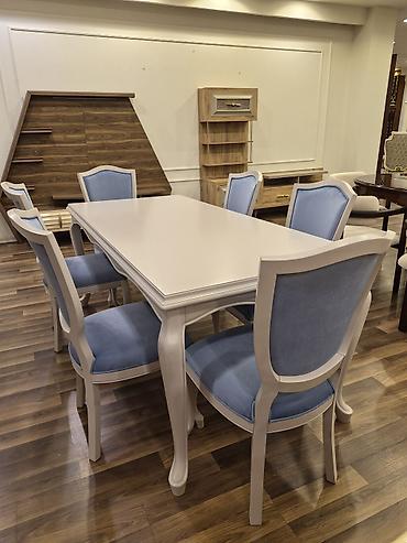 sud separatoru: Qonaq otağı üçün, Yeni, Açılmayan, Dördbucaq masa, 6 stul — 1