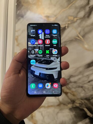 Samsung: Samsung Galaxy A41, 64 GB, rəng - Göy, Barmaq izi — 4