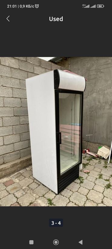 холодильник бишкек: Продаю витринный б/у холодильник: высота 2.0 ширина70 производство