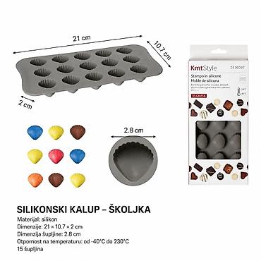 KMT Kalup za čokoladu (u obliku školjke) 2416097 Silikonski kalup za