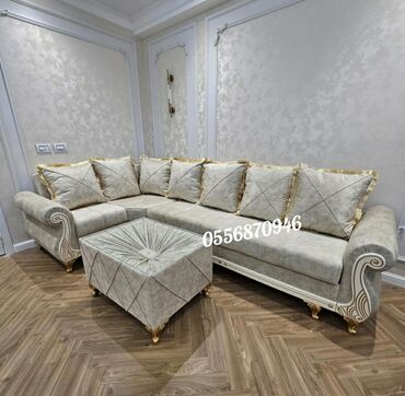 Divan və kreslo dəstləri: Yeni, Klassik divan, 2 kreslo, Bazalı, Açılan — 5