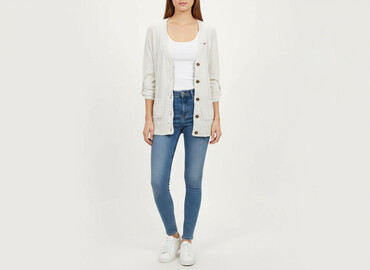 sweter z odkrytymi ramionami zara: Hollister, Women`s knitwear, size M