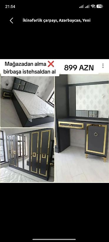 panelər: İkinəfərlik çarpayı, Dolab, Azərbaycan, Yeni — 1