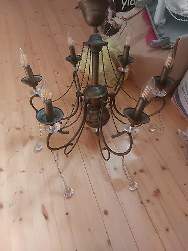 İşıqlandırma: Çılçıraq, 8 lampa, Metal — 1