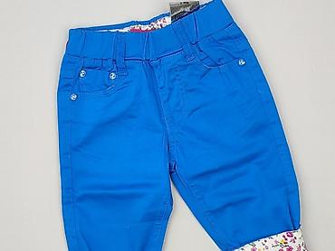 crop top boho: Spodnie jeansowe, 3-4 lat, 104, stan - Idealny — 1