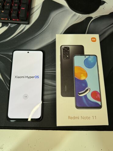 мобильные телефоны редми 9: Xiaomi, Redmi Note 11, Б/у, 128 ГБ, цвет - Серый, 2 SIM