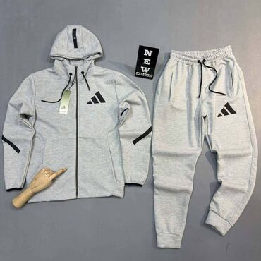 Trenerke: Komplet, 2XL, L, M, Adidas, bоја - Bež, Pamuk — 4