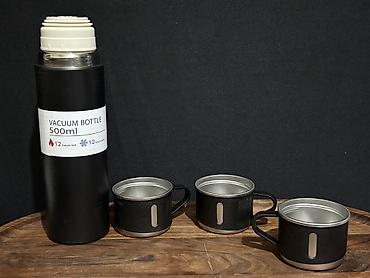 Ev və bağ: Rəng - Qara, Termos, Paslanmayan polad, 0,5 bucket volume l — 4