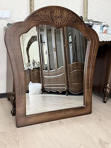Комод для одежды, Б/у, С зеркалом, Дерево, цвет - Коричневый, Самовывоз