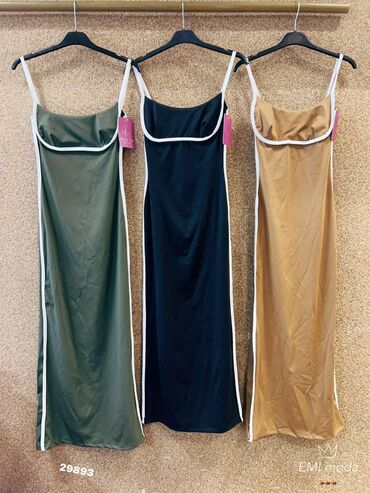 koloritna haljina tunila h m: S (EU 36), M (EU 38), L (EU 40), Oversize, Na bretele