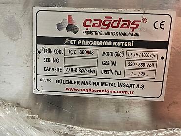 Digər restoran, kafe avadanlığı: Zırh Makinası Çağdaş Türkiyə istehsalı Gücü: 1.5 kw / 1000 d/d — 14