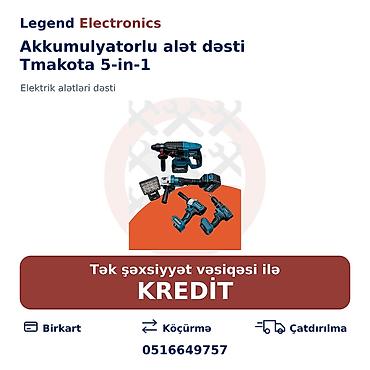 acar dəsti: Elan başlığı: Akkumulyatorlu alət dəsti Tmakota 5-in-1, 21V — 1