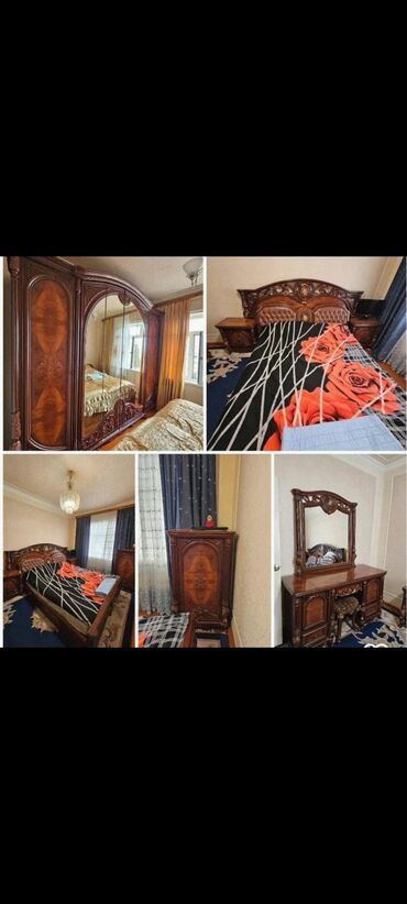 Спальные гарнитуры: 2 односпальные кровати, Шкаф, Комод, Трюмо, Азербайджан, Б/у