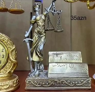 Канцтовары: Dekorativ fiqurlar – Temida (Ədalət məbədi) heykəlcikləri və su pərisi — 1